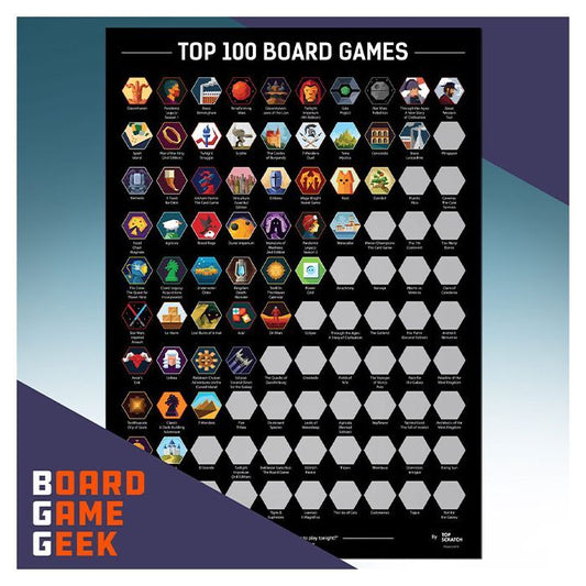 Board Game - Scratch-Off Poster - Top 100 (2021 Edition)