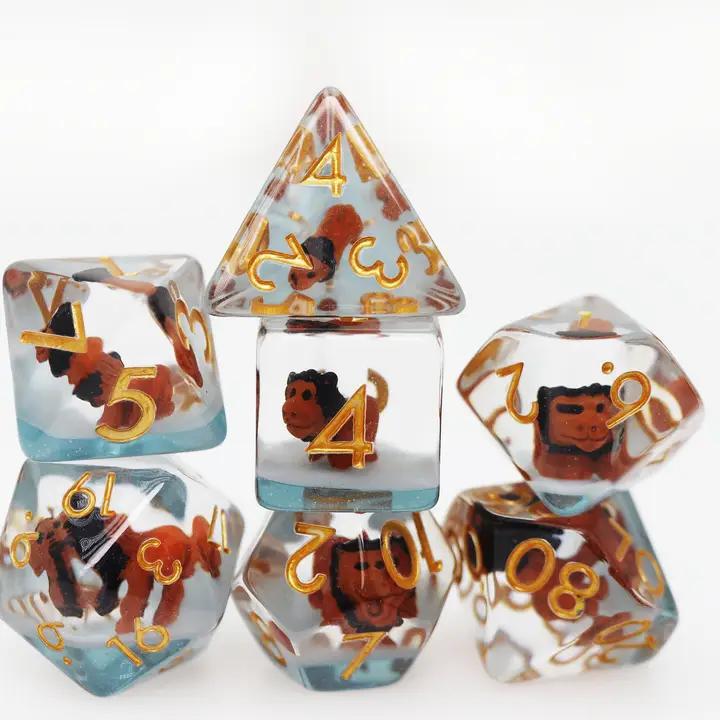 Ferocious Feline RPG Dice Set