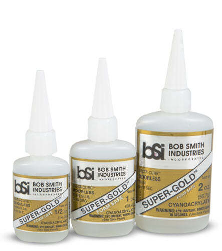 BSI Super-Gold Cyanoacrylate (1/2 oz.) Gap Filling Medium 5-15 sec. Glue