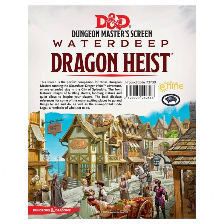 D&D 5E DM Screen: Waterdeep Dragon Heist