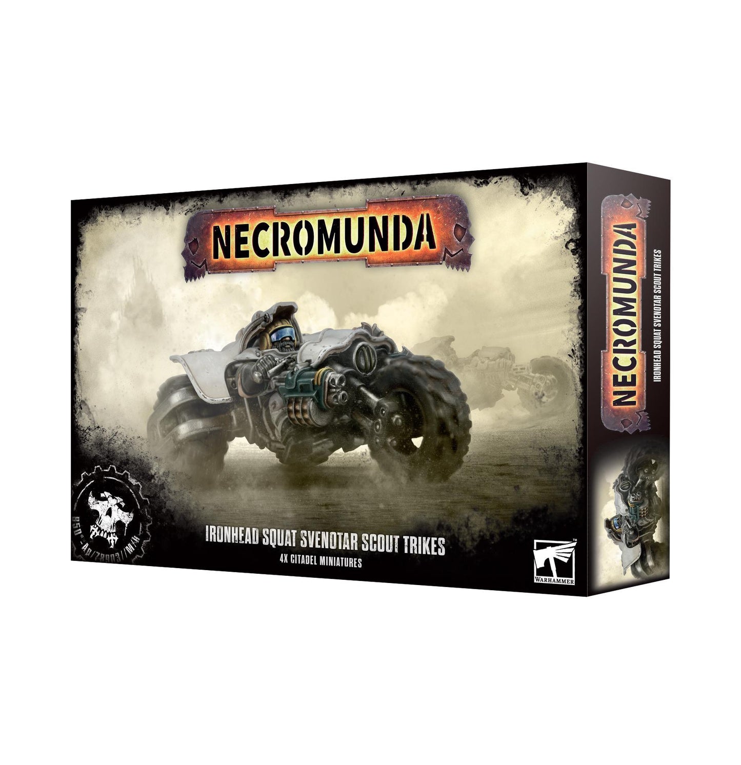 PREORDER: Necromunda: Ironhead Squat Svenotar Scout Trikes